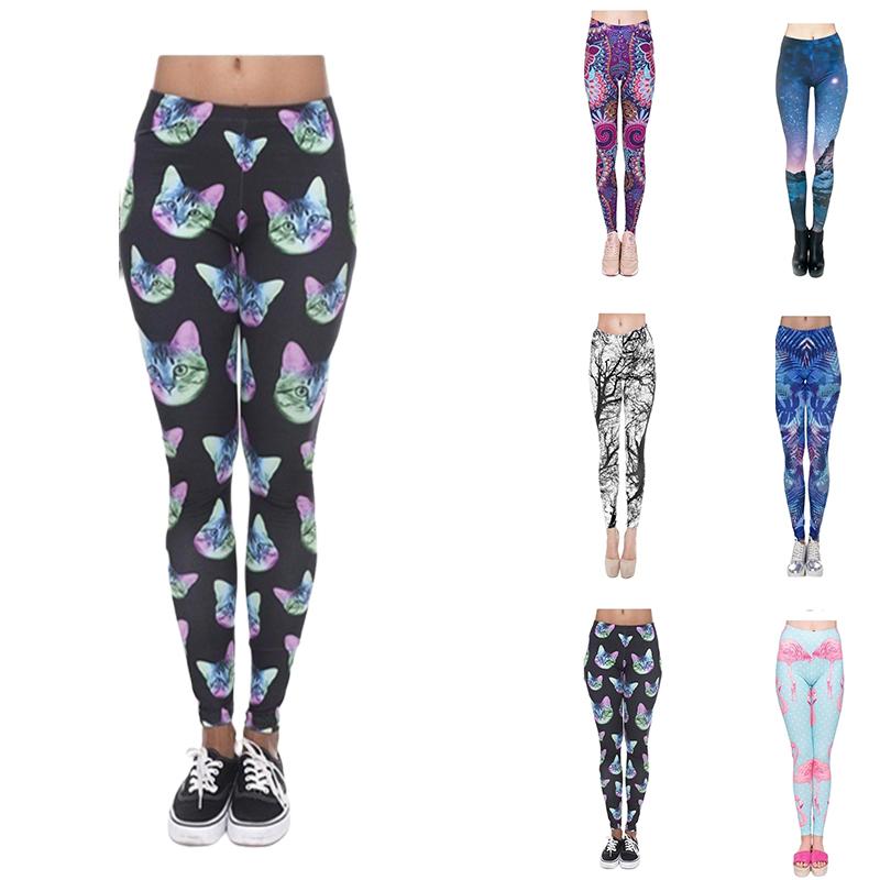 Buy Color Printed Yoga Pants Casual 