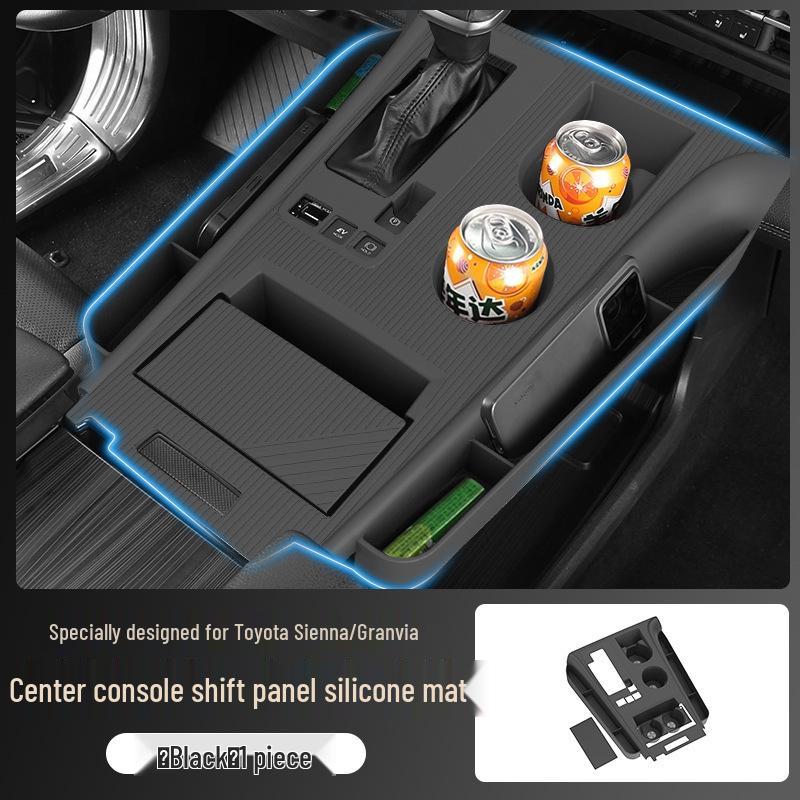 Non-Slip Silicone Mat for Toyota Sienna/Granvia Console & Cup Holders