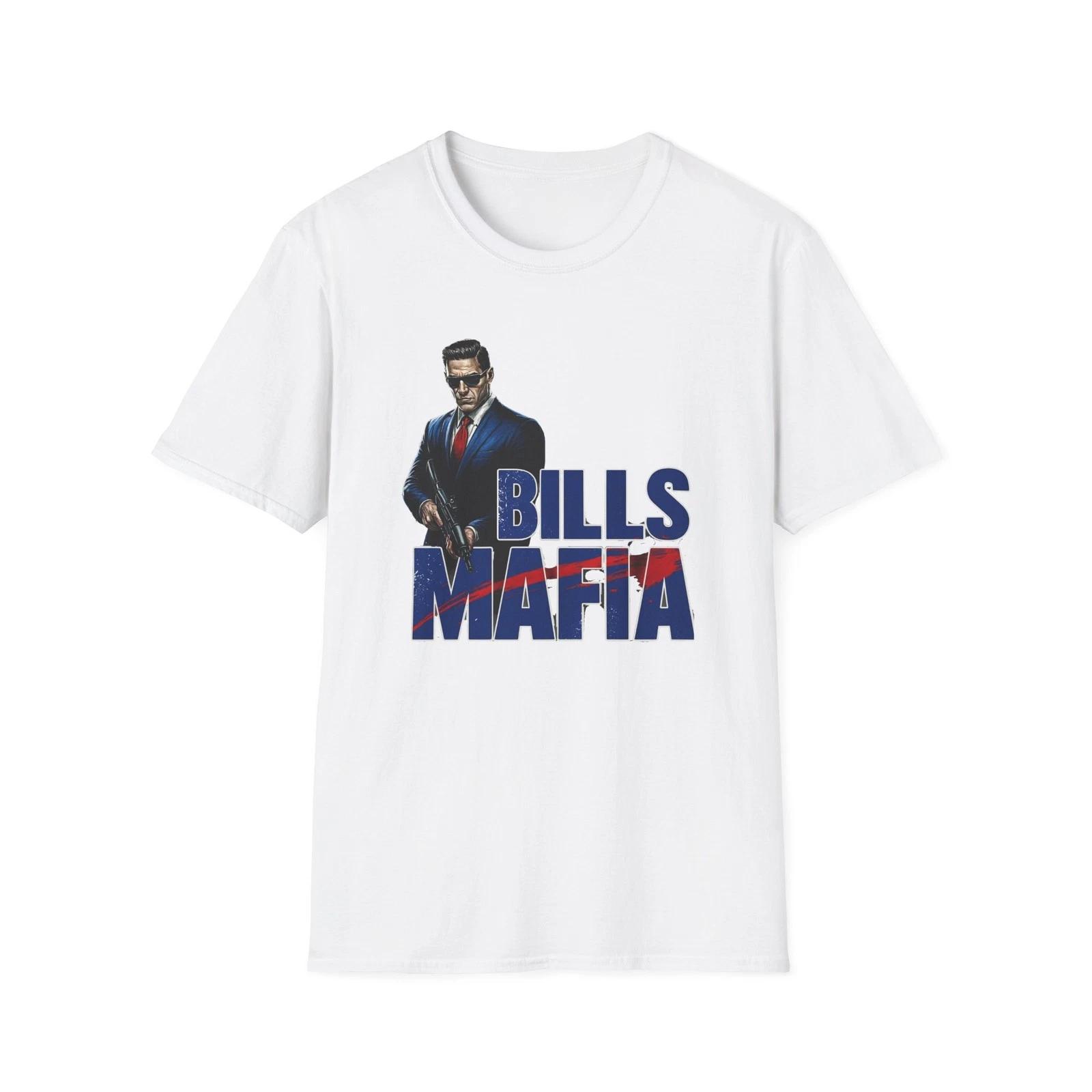 Men s and Women s T-shirts Bills Mafia Gangster T-Shirt, Buffalo Football Fan Tee, Unisex Bills Mafia XXL