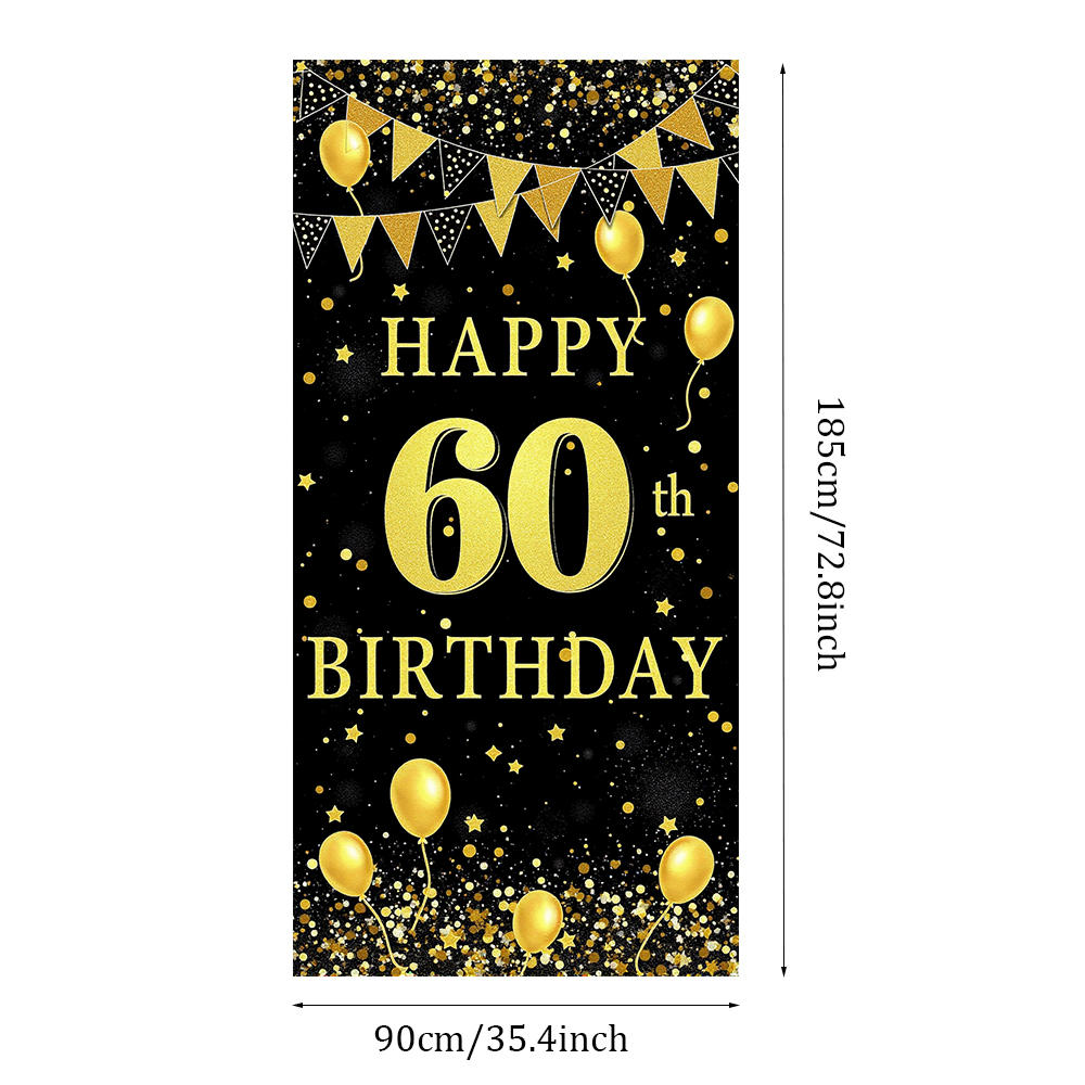 Pink Gold Black Happy Birthday Background Rose Gold Glitter Balloon Birthday Decoration Party Decor Home Photography Backdrop