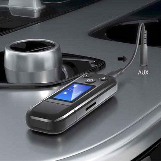 

K15-Pro ​​Беспроводной аудиоресивер Чувствительный цветной цифровой дисплей без потерь для автомобиля Bluetooth-совместимый5,0 2 дюйма