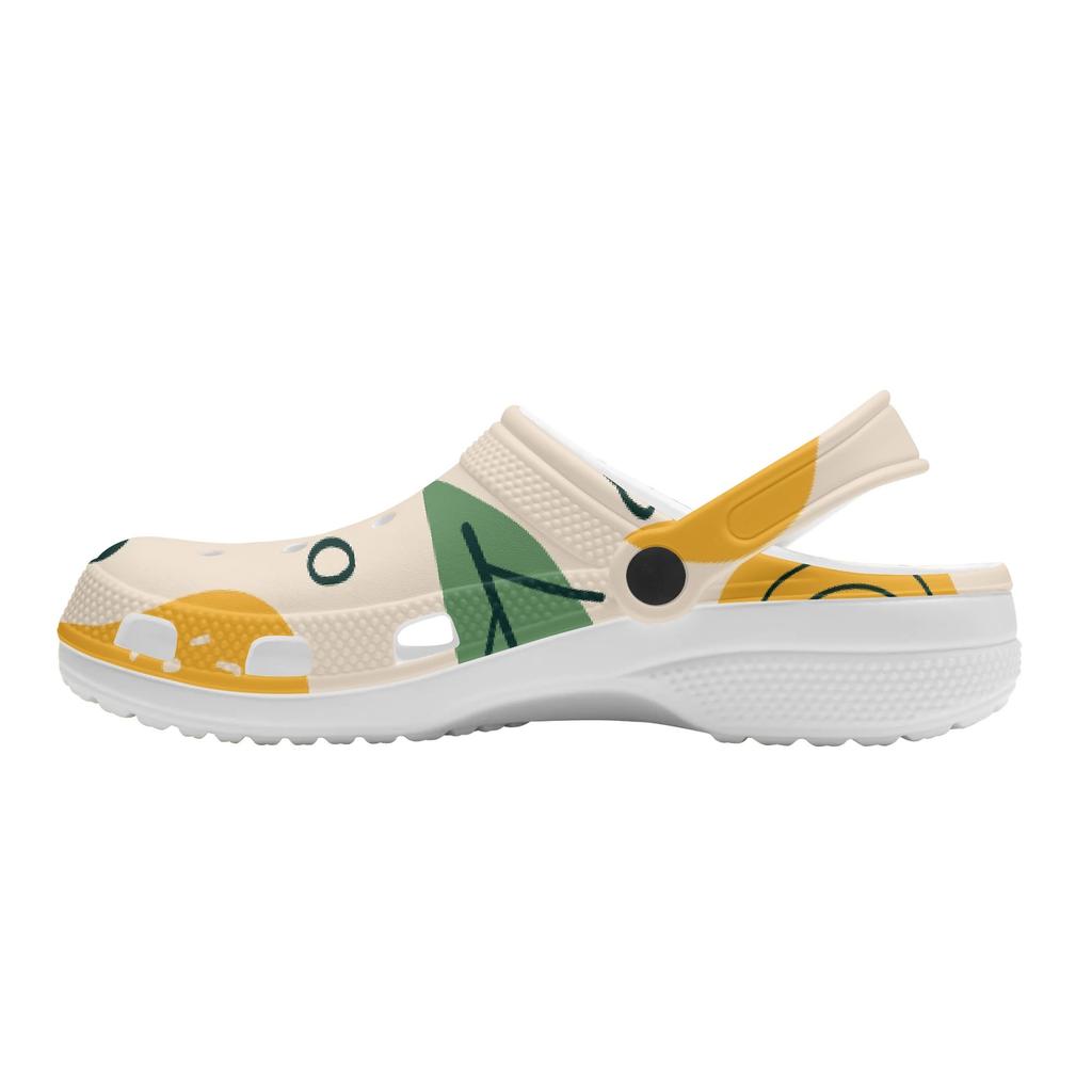 Trendy Printed EVA Clogs Women Men Lightweight Breathable Slip On Casual Shoes Soft Sole Summer Sandals Daily Comfort Wear