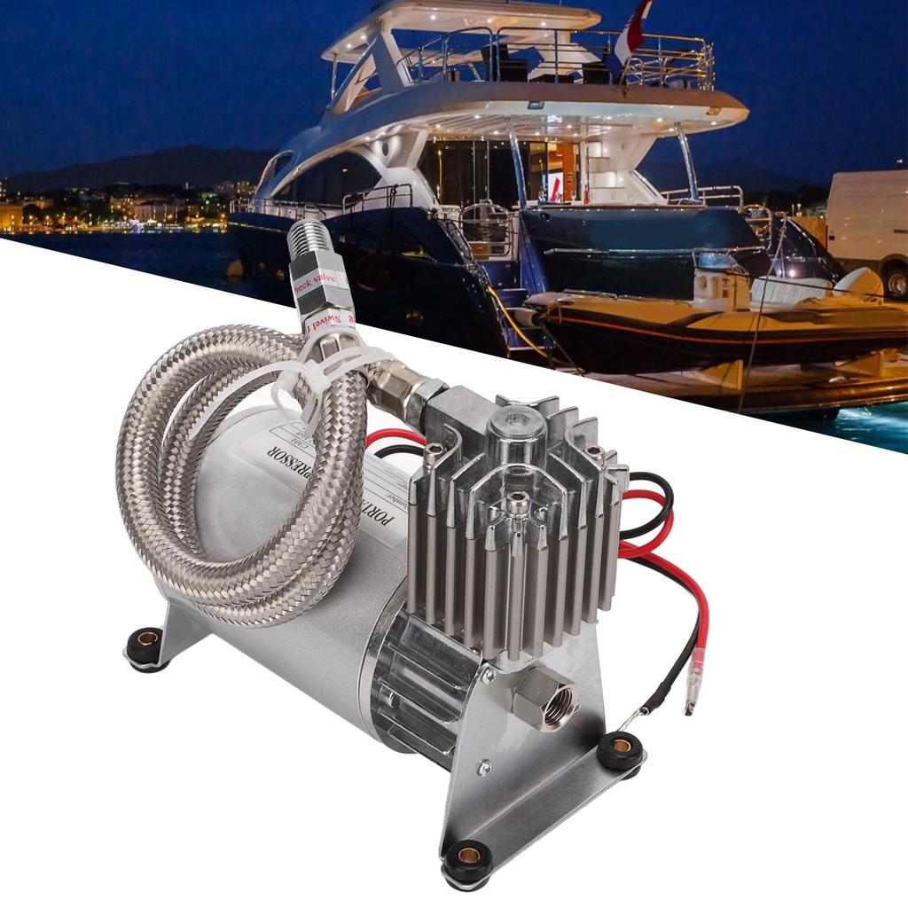 Heavy Duty Air Compressor Heavy Duty Air Compressor 20A 150 PSI Metal NPT1/4 Thread for 12V Vehicles Yacht Boats