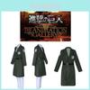 Set Costum Cosplay Anime Attack On Titan Cu Pelerină Levi Ackerman