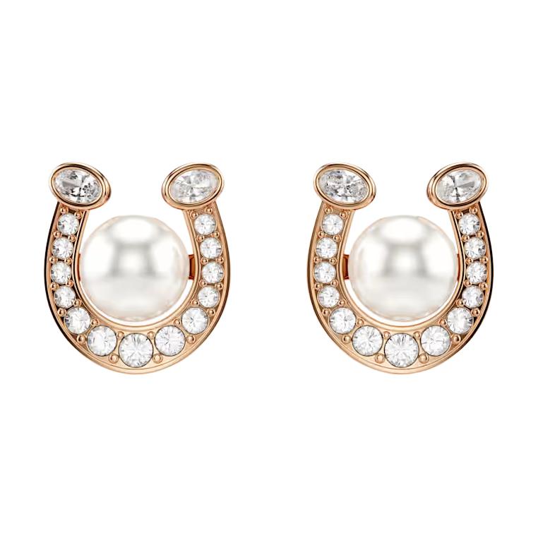

Swarovski Symbolica 2026 Year Of The Horse New Spring Collection Limited Horseshoe Shaped Cubic Zirconia Earrings Unisex earrings 5736980 Box (Random Color)