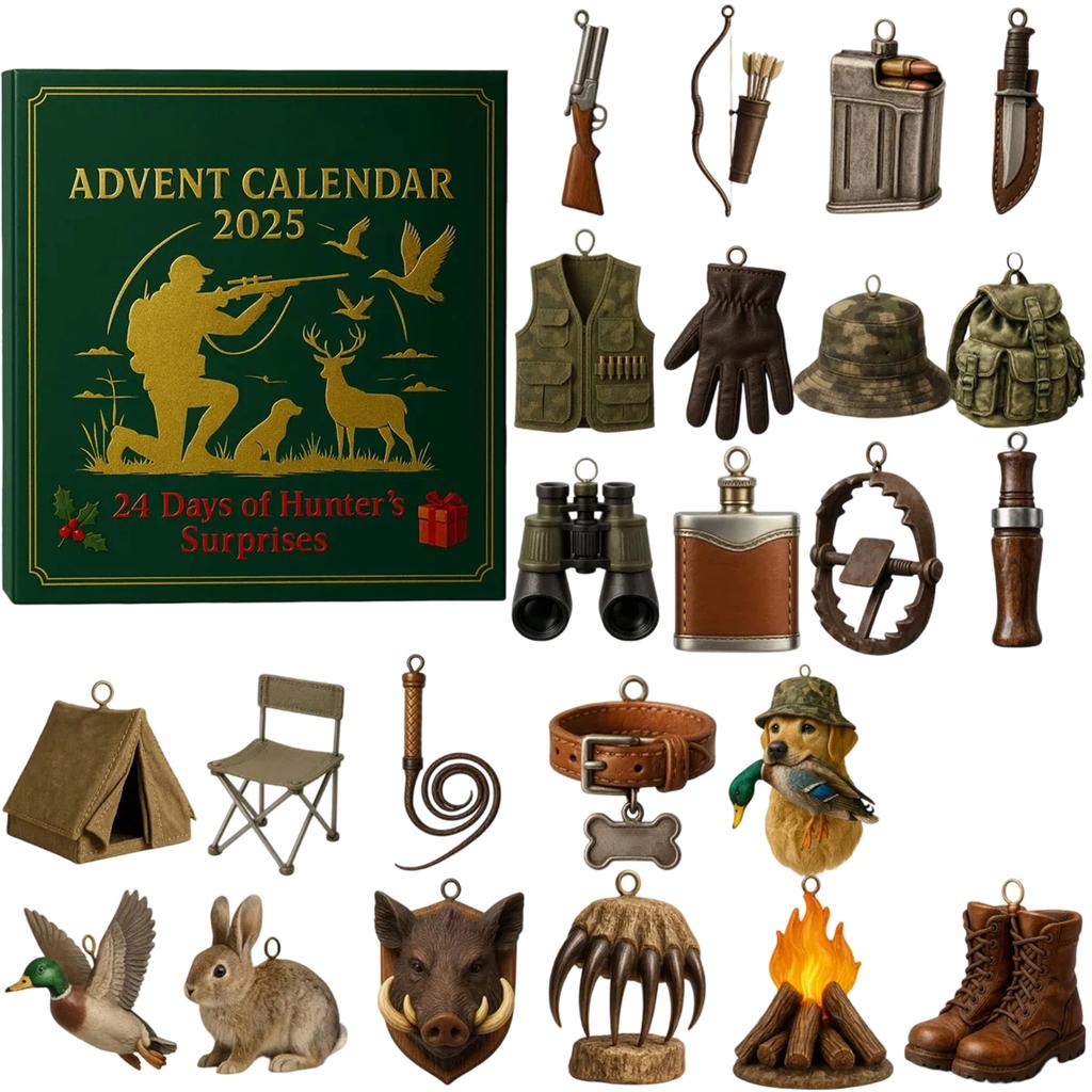 2D Plane+airplane Box +24PC+ Fitness Decoration Advent Christmas Countdown Box Calendar