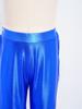 Girls Stage Performance Metallic Flared Pants Sparkling Sequin Tassels Back Invisible Zipper Bell Bottom Trousers