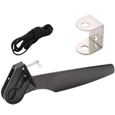 Kayak Nylon Rudder with Rope Foot Control Steering System Boats Tail Foot Direction Control Kits Canoes Boats Rudder