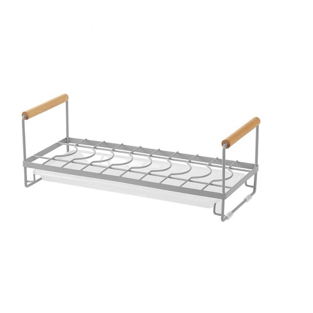 Iron Draining Rack Japanese-Style Kitchen Storage Basket  Kitchen Cupboard Organiser