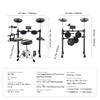 SucceBuy Electric Drum Set 15 Drum Kits& 150 Sounds Electronic Drum Kit 6.5-8in Quiet Mesh Snare Electric Drum Set for Beginners