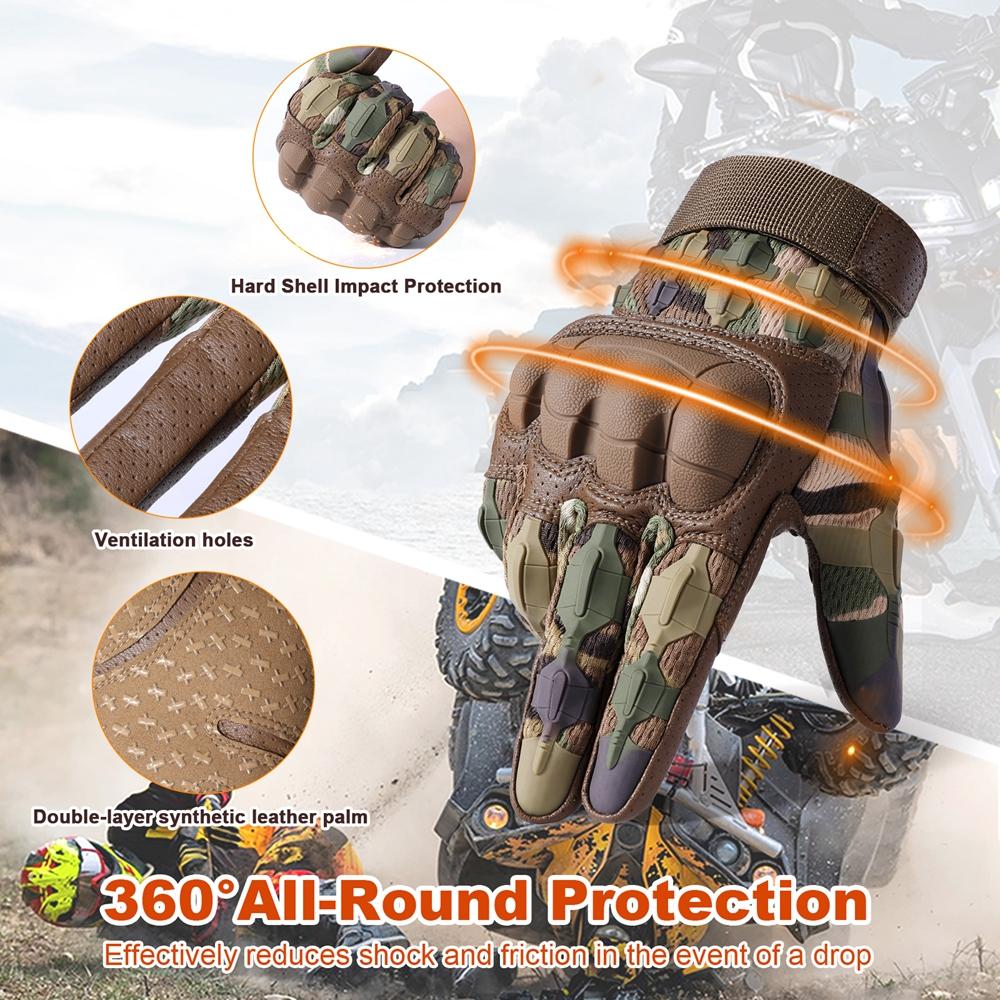 Touch Screen Hunting Gloves Hard Shell Outdoor Sports Paintball Motorcycle Hiking Camping Cycling Protective Equipment