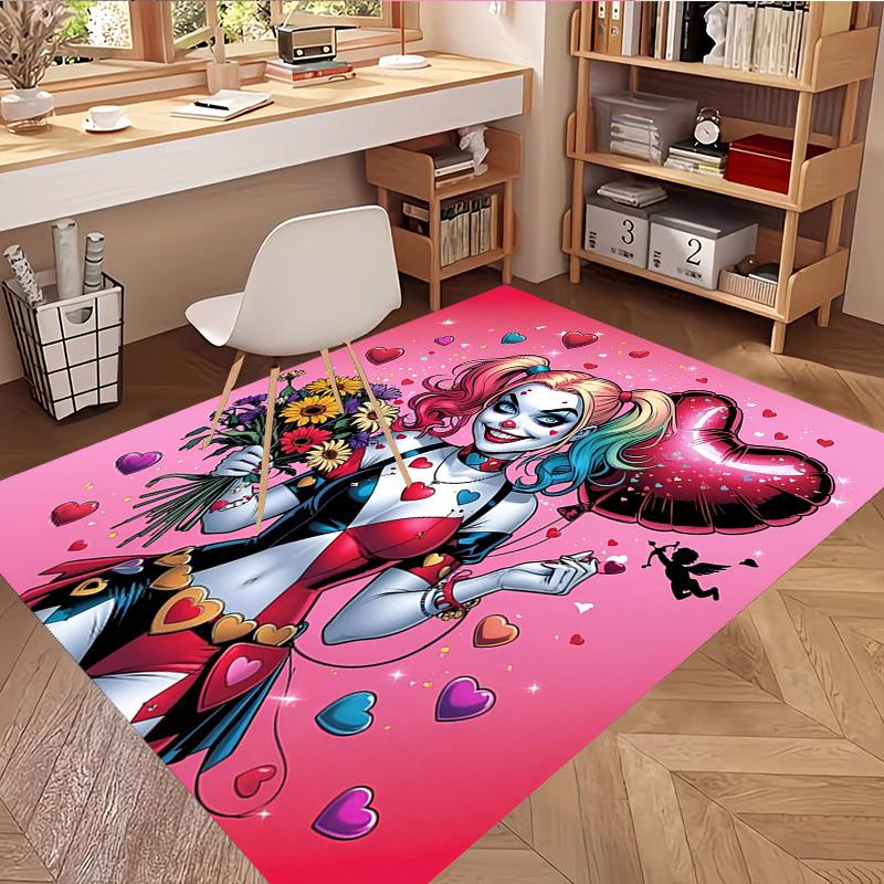 Superhero Print Rug, Washable Floor Carpet, For Entryway Dorm Laundry Room Office Study, Home Decor Birthday Christmas Gift