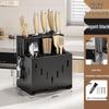 Multi-functional Kitchen Knife & Chopstick Holder with Integrated Storage Rack