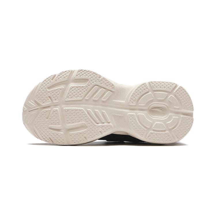 Anta Lekkie Wszechstronne Wygodne Antypoślizgowe Niskie Buty do Biegania dla Dzieci Dziecięce sneakersy Czarno-Srebrne A12439952-5