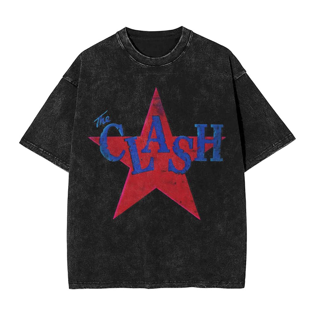 The Clash Design TShirt Trending TShirts Short Sleeve YK Basic Tops Beach Casual ONeck Plus Size Clothes
