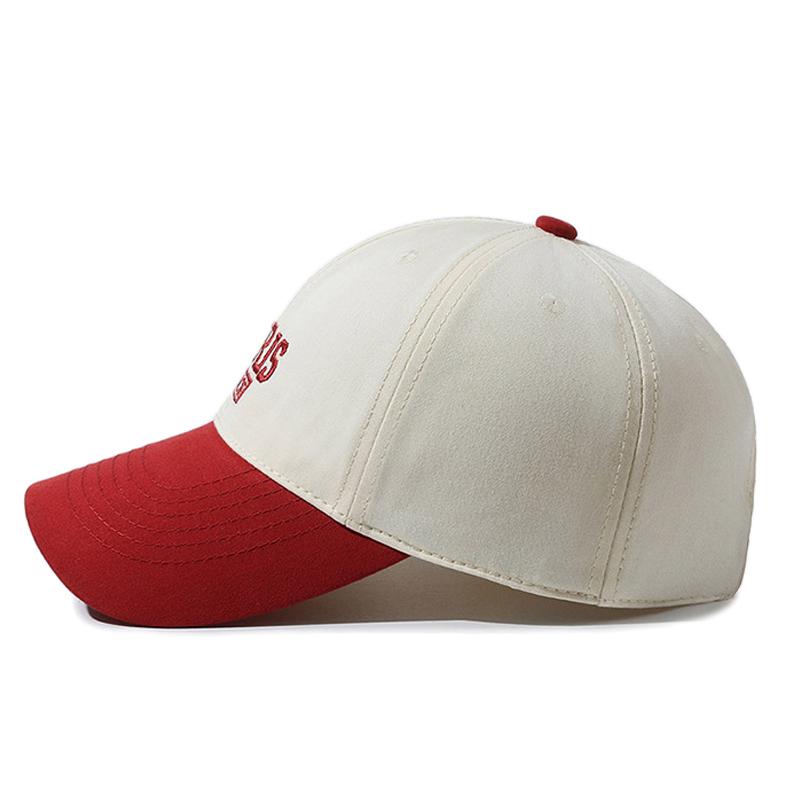Șapcă de baseball de culoare contrastantă șapcă brodata cu litere de primăvară, toamnă, vară, în aer liber, pălărie sport pentru bărbați, pălărie cu protecție solară, șapcă Panama coadă de cal