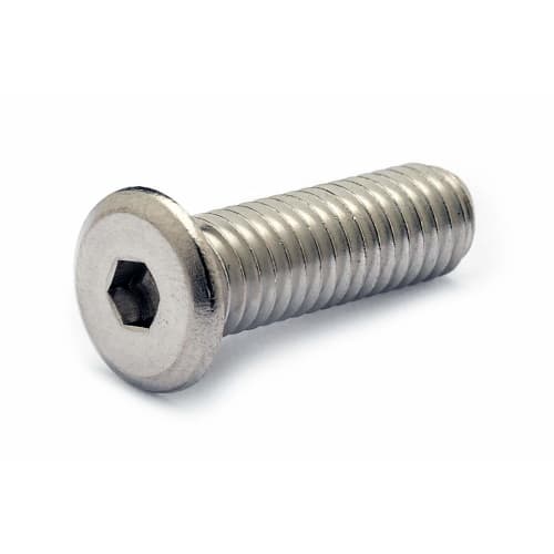 

Stainless steel/plain, ultra-low head, hex socket, slim head machine screw (fully threaded), M6 x 40 (2 pieces)