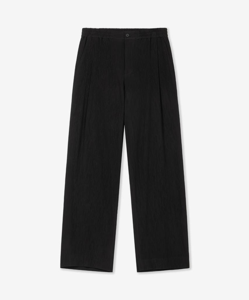 Tienjiti Kinoshita Seersucker Semi-Wide Pants (Black) Tnpa6E205Bk