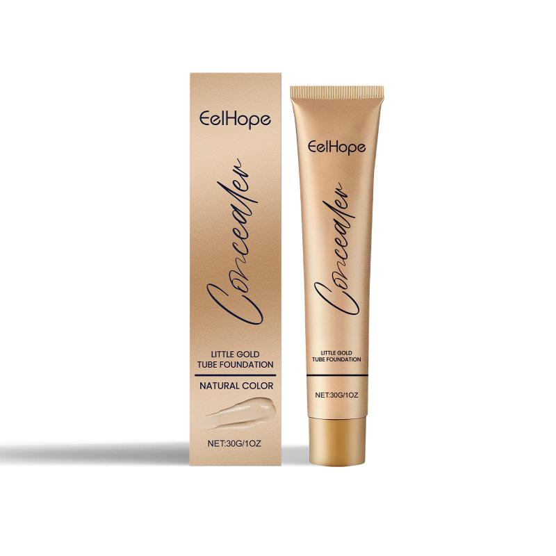 Full Coverage Concealer Balm in Gold Tube Covers  Scars and Redness Waterproof for  Makeup Look