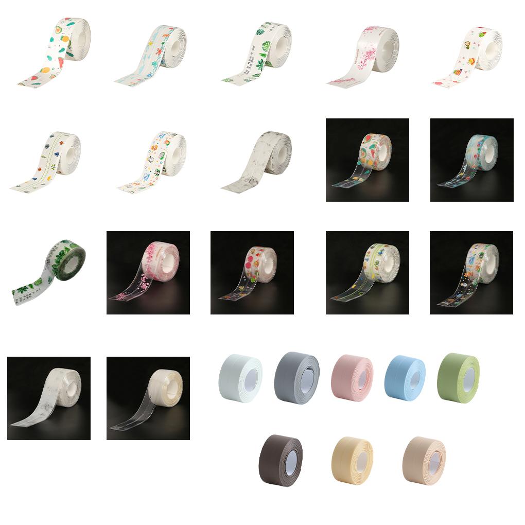 Scellant Robinet Évier Scellant Autocollant Carrelage Anti-poussière Polyvalent Bassin Salle de Bain Accessoires Ménagers Bande de Calfeutrage