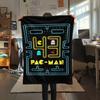 1PC Pac-Man Patterned Flannel Blanket Suitable For All Seasons for Home Decor Warmth and Comfort Gifts Holiday Present