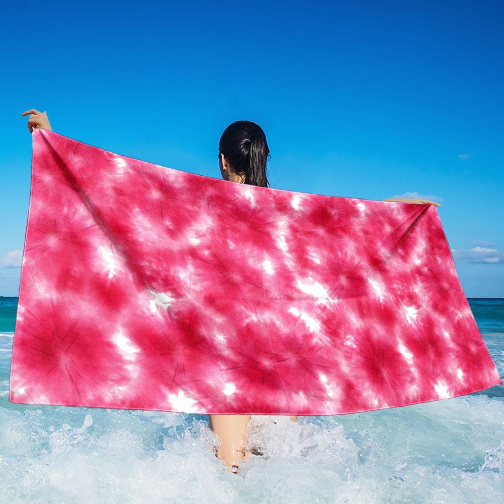 Blue Sea Turtle Beach Towel, Soft Microfiber Quick Dry Oversized Bath Towel, Nautical Summer Pool Blanket 1pcs