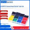 530-Piece Colored Heat Shrink Tube Set - Low Voltage Electrical Insulation Sleeves