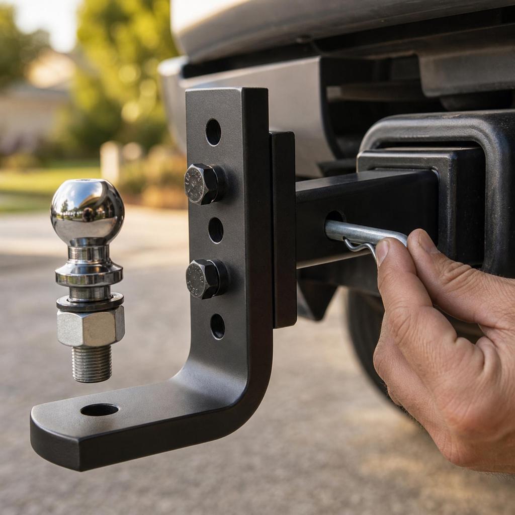 Trailer Arm Adjustable Towing Accessory Fasten-on for Unpaved Terrain