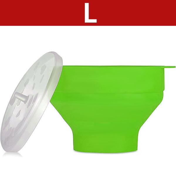 פופקורן מסיליקון למיקרוגל ללא BPA קערת פופקורן מתקפלת יצרן פופקורן למיקרוגל עם מכסה בטוח לשטיפה במדיח כלים