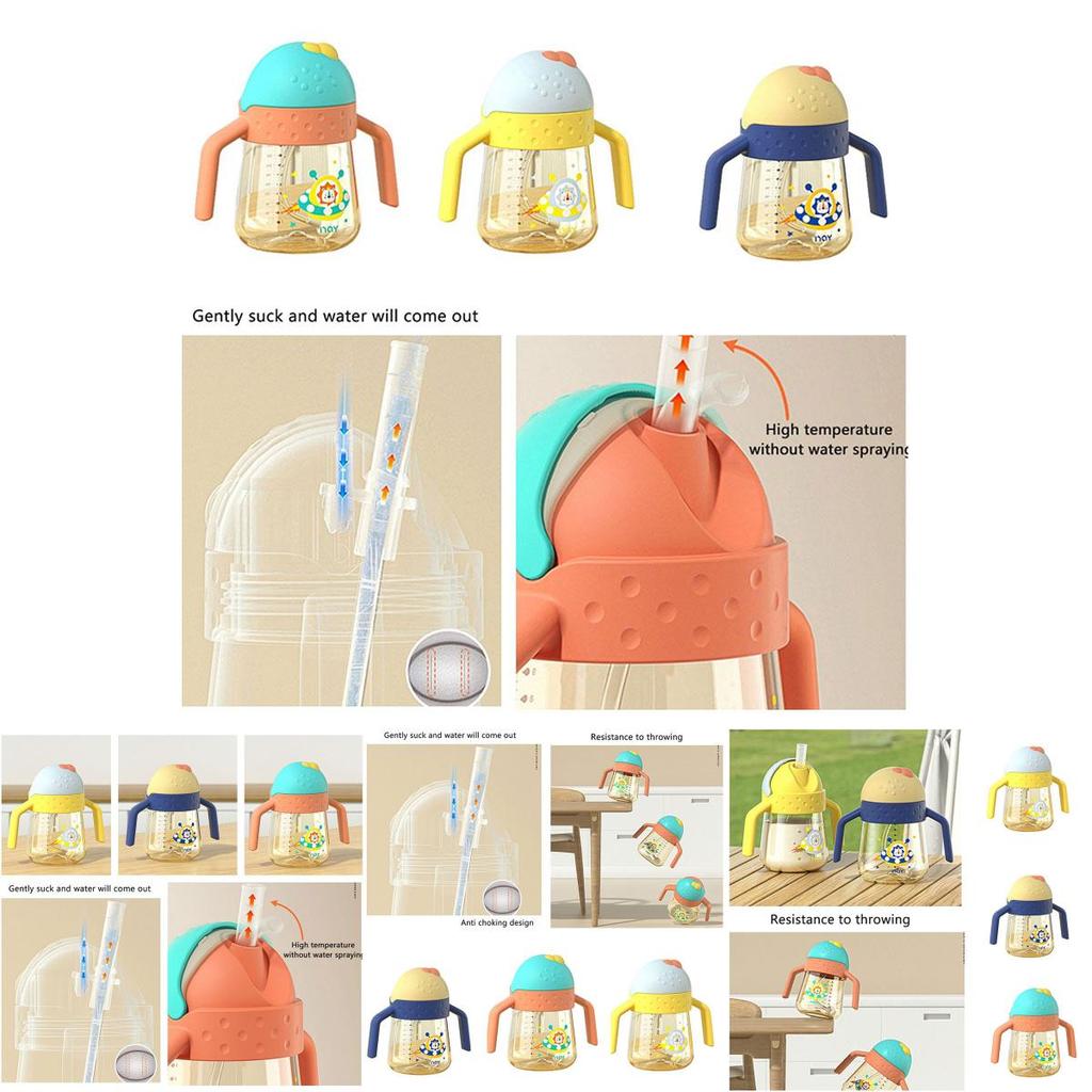 Pp Anti-colic Baby Nursing Bottle 300ml Wide Bore Learn Drinking Milk Bottle