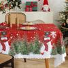 New Christmas Table Cloth Printed Rectangular Home Living Room Table Cloth Festive Party Atmosphere Beautification Decoration