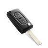 2 Buttons Flip Folding Key Case Blank Shell For Peugeot 107 207 307 307S 308 407 607 VA2/HU83 Blade