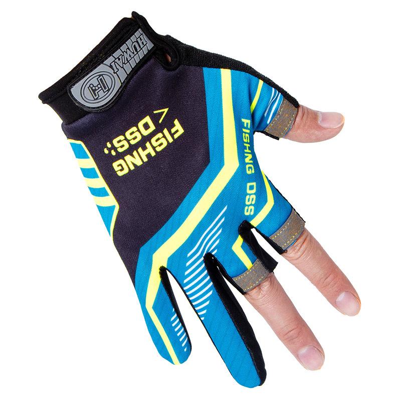 Flying Three Finger Letters Fishing Equipment Riding Lure Breathable Non Slip Men and Women Sun Protection Finger Fishing Gloves Thin