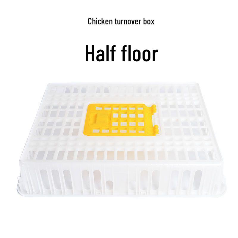 

Exclusive Heavy Duty Transport Crate for Adult Chickens, Ducks, and Geese - Large, Thick, and Durable Plastic Cage for Poultry.