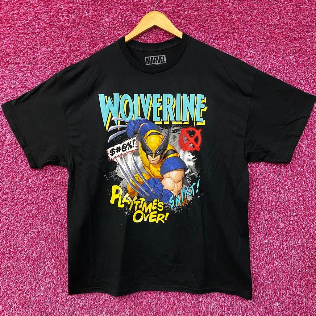 Marvel X-Men Wolverine Playtime Over Comic T-Shirt