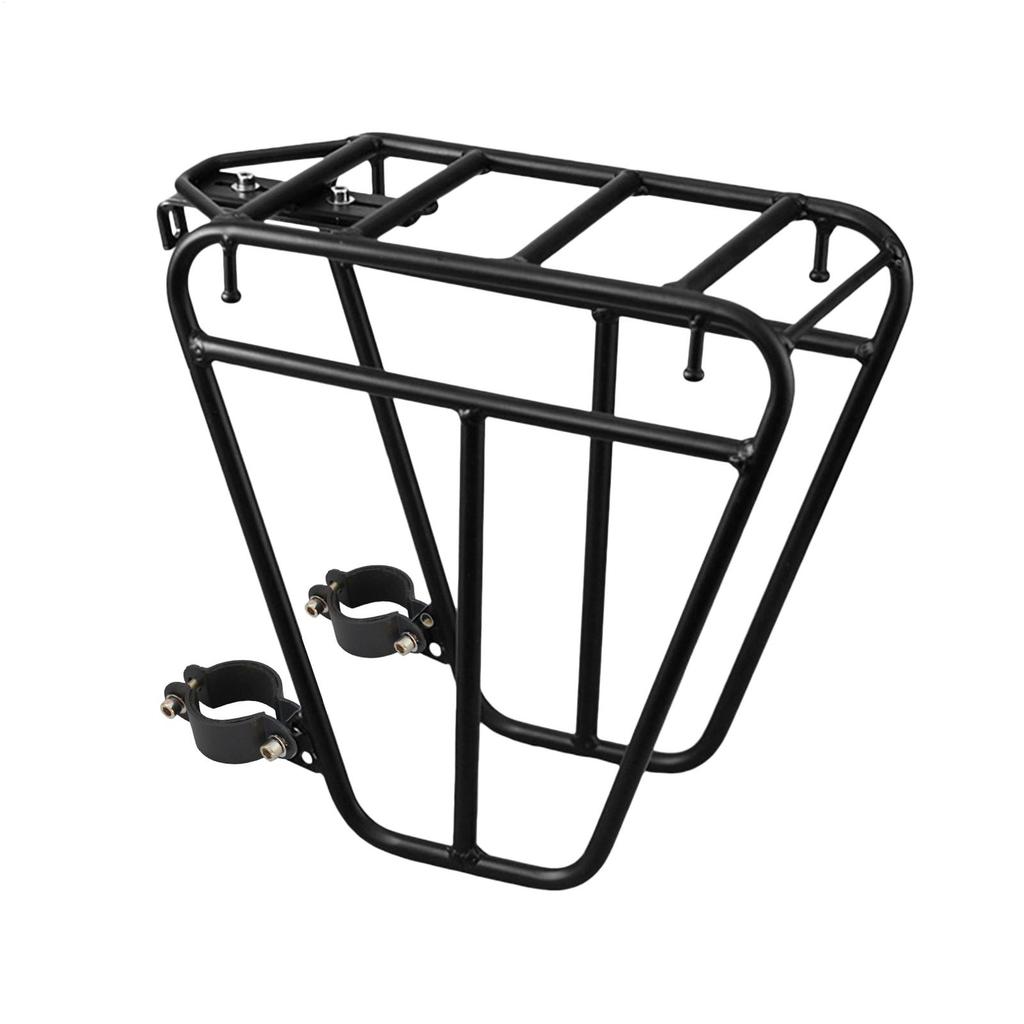 Bicycle Front Fork Luggage Bracket Steel Bike Front Cargo Rack Adjustable MTBs Bike Side Mount Bag Stand For Cycling Accessories