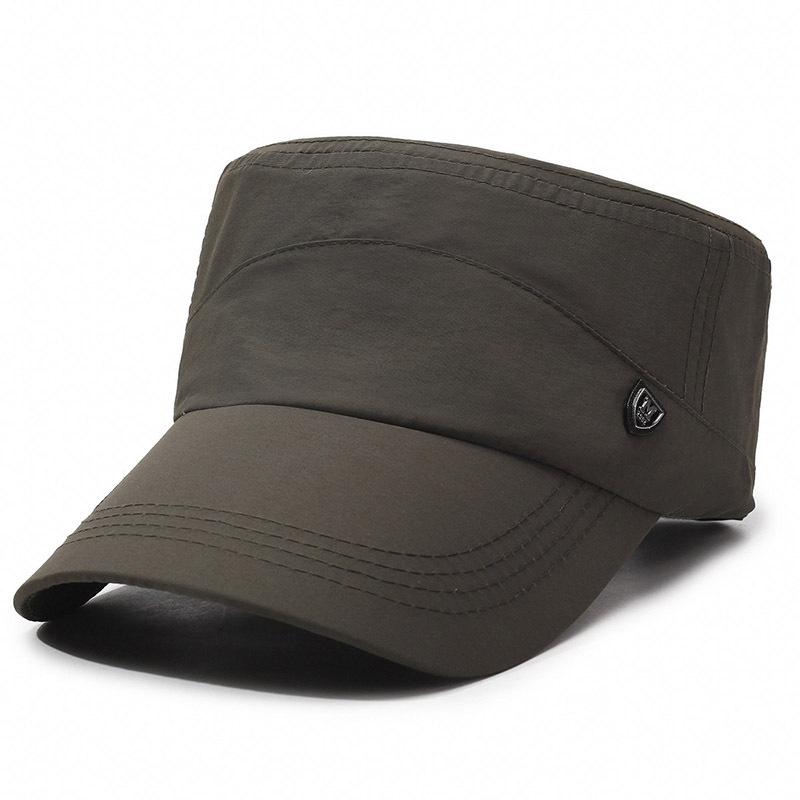 Quick-Drying Hat Men'S Spring And Summer New Sunshade Sunscreen Hat Light Breathable Hat Outdoor Casual Flat Top Hat Men