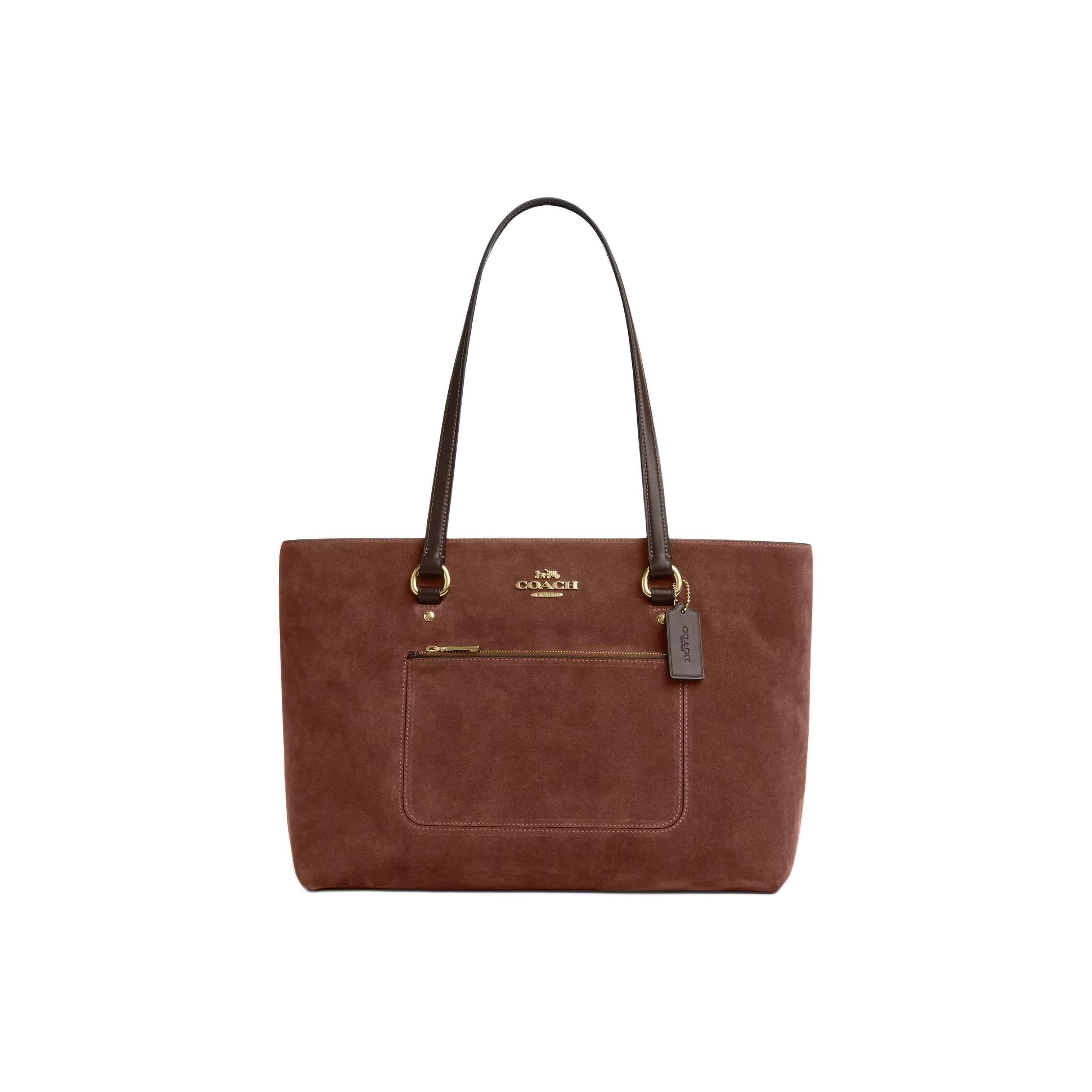 Coach Stacijas 35 Logotips Zamšādas un