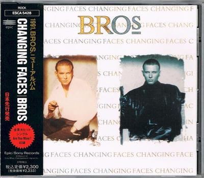 CD BROS  Changing Faces ESCA5428 EpicSony Recor 1991 Japan Dance  Electronica Used