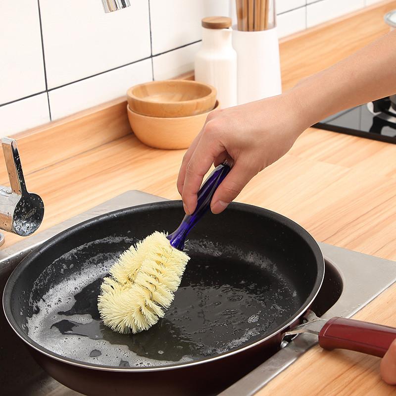 Teapot Durable Plastic Brush For Deep Cleaning With Comfortable Handle Grip
