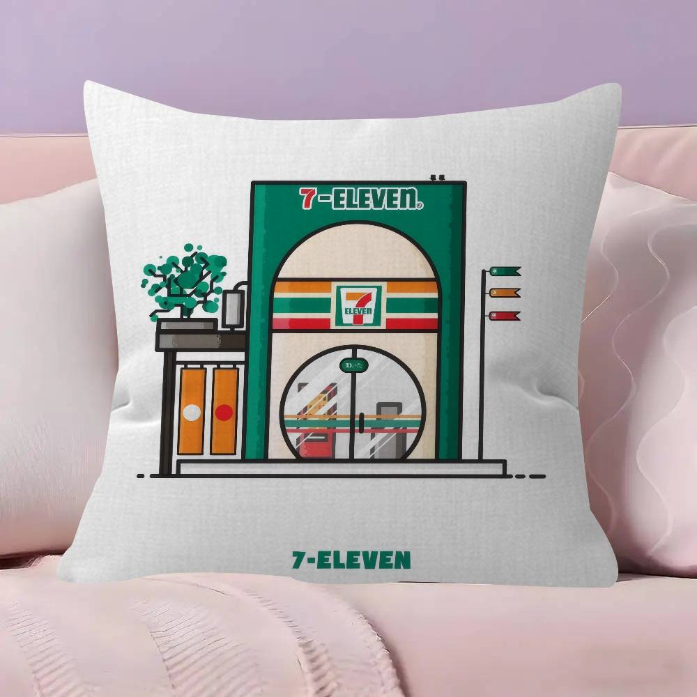Pillow Gift Home Office Decoration Bedroom Sofa Car Cushion Cover case 45x45 LOGO 7EELEVENS