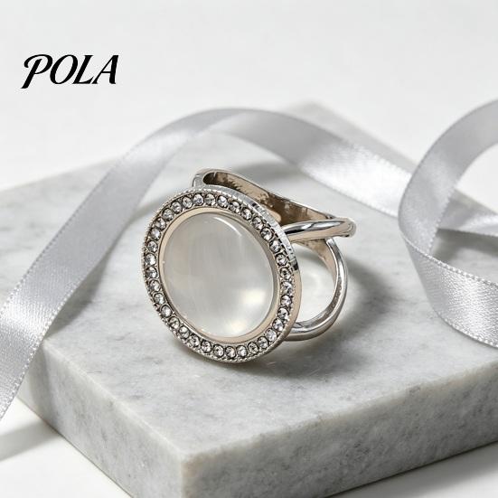 Rhinestone Scarf Ring Round Ring, Sparkling Slide Decorative Clip Holder for Women Neckerchiefs Silk Scarves Shawls Shirts Lightweight