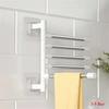 1PC Rotatable Swing Arms Towel Rack Bathroom Kitchen Wall Mounted Bracket Save Space 3-5-Bar Aluminum Towel Hanger Organizer