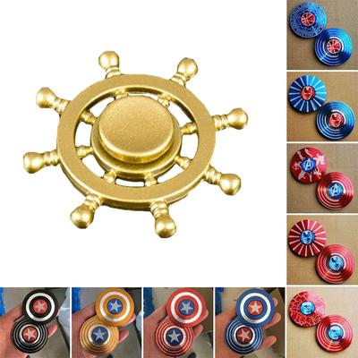 Капитан Американец Наконечник пальца Гиро Щит Сплав Декомпрессия Игрушки