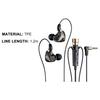 Wired Earphone Universal Noise Reduction 3.5mm L-shaped Plug Dynamic Gaming Headphone with Microphone for Karaoke