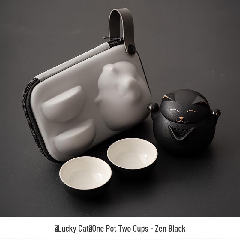 

Shangqi Portable Lucky Cat Ceramic Tea Set