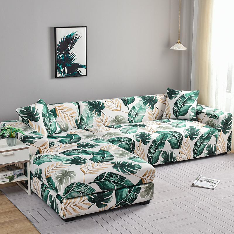 Stretch Couch Covers Soft All-Inclusive Armchair Sofa Slipcover Fitted L-Shaped, Sectional, Chaise Sofa Cover 1/2/3/4 Seater 1Pc
