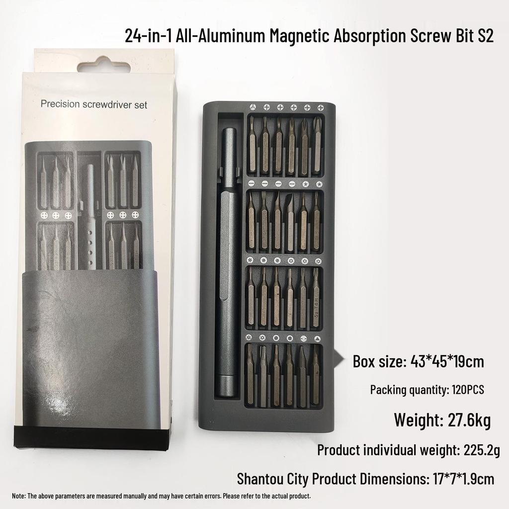 24-in-1 Precision Mobile & Clock Repair Screwdriver Set