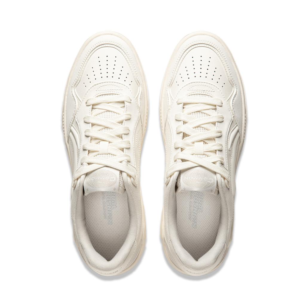Li Ning Common 80s Soft Rebound Thick Sole Height Increasing Comfortable Versatile Non-Slip Wear-Resistant Low-Top Skate Shoes Men Sneaker AGCU087-4