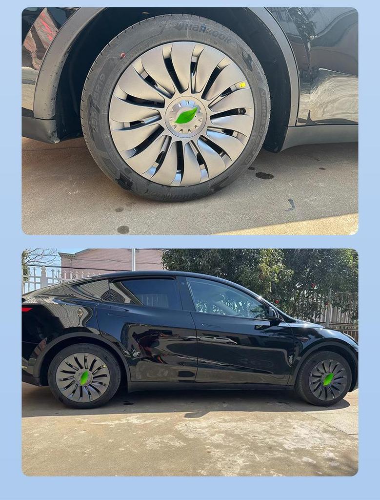 Tesla 19-Inch Model Y Full Wrap-Around Symmetrical Wheel Hubcap Cover